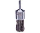 Wire End Brush 3/4" Diameter 1/4" Shank .014 Gauge Knotted