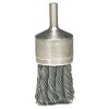 Wire End Brushes 1-1/8" Diameter 1/4" Shank .0104 Gauge Knotted Wire Brushes - Hand & Mandrel Mount