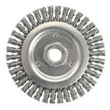 Wire Wheel 4-1/2" Diameter with 5/8-11 Arbour Hole .014 Gauge Roughneck Stringer Bead (Stainless Steel) Wire Wheels