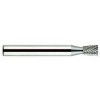Carbide Burr SN-42 Inverted Cone Shape 1/8" Diameter 1/8" Long 1/8" Shank Double Cut Made In U.S.A. SN Inverted Cone Shape