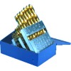Drill Set 29 Piece List 1/16 to 1/2 by 64ths Jobber Length High Speed Steel TiN Made In U.S.A. Drill Sets & Accessories