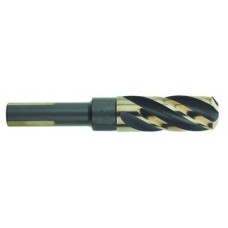 List No. 1458 - 3/4 1/2 3-Flats High Speed Steel Black & Gold Made In U.S.A. Prentice - Silver & Deming - 1/2" Shank - Reduced Shank
