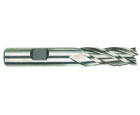 7/8 4 Flute 7/8 Shank Single End Center Cutting Cobalt Regular Length Bright Made In U.S.A.