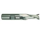 1/8 2 Flute 3/8 Shank Single End Center Cutting High Speed Steel Regular Length Bright Made In U.S.A.