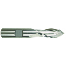 List No. 1980 - 9/16 2 Flute 1/2 Shank Single End 90 Degree Point Angle Cobalt Regular Length Bright Made In U.S.A. 90° Point