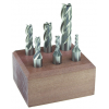 List No. 1895 - 1/8" to 1/2" 4 Flutes 6 Piece Set Double End HSS Made In U.S.A. Standard Shank