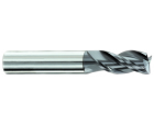 7/16 3 Flute 7/16 Shank HPE High Performance End Mills Single End Center Cutting/Corner Radius .015-.020 Carbide Regular Length AlTiN Made In U.S.A.