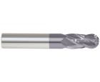 List No. 5965T - 7.00mm 4 Flute 8.00mm Shank Single End Ball Center Cutting Carbide Regular Length ALTiN Made In U.S.A.