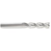 List No. 5951 - 1/8 4 Flute 1/8 Shank Single End Center Cutting Carbide Extra Long Length Bright Made In U.S.A. Regular, Long & Extra Long
