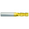 List No. 5943G - 3/8 4 Flute 3/8 Shank Single End Center Cutting Carbide Regular Length TiN Made In U.S.A. Regular, Long & Extra Long
