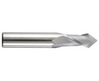 3/32 2 Flute 1/8 Shank Single End 60 Degree Point Angle Carbide Regular Length Bright Made In U.S.A.