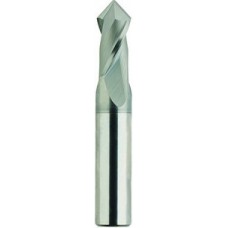 List No. 5989C - 1/2 2 Flute 1/2 Shank Single End 90 Degree Point Angle Carbide Regular Length TiCN Made In U.S.A. 60° & 90° Point