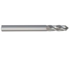 1/2 4 Flute 1/2 Shank Single End 90 Degree Point Angle Carbide Regular Length Bright Made In U.S.A.