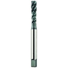 List No. 2089 - 1/4-28 Semi-Bottoming H4 HPT High Performance Tap Spiral Flute-DIN Length 3 Flutes Powder Metallurgy High Speed Steel Black Made In U.S.A. D.I.N. Length