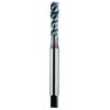 List No. 2089MC - M10 x 1.50 Semi-Bottoming D6 HPT High Performance Tap Spiral Flute-DIN Length 3 Flutes Powder Metallurgy High Speed Steel TiCN Made In U.S.A. D.I.N. Length