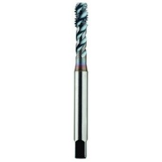 List No. 2089C - 3/8-16 Semi-Bottoming H3 HPT High Performance Tap Spiral Flute-DIN Length 3 Flutes Powder Metallurgy High Speed Steel TiCN Made In U.S.A. D.I.N. Length