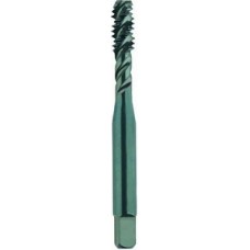 List No. 2091M - M10 x 1.50 Semi-Bottoming D6 Spiral Flute 3 Flutes High Speed Steel Black Made In U.S.A. Spiral Flute