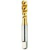 List No. 2091G - #10-32 Semi-Bottoming H7 Spiral Flute 3 Flutes High Speed Steel TiN Made In U.S.A. Spiral Flute