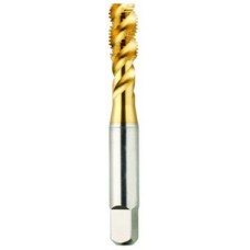 List No. 2091G - 1/4-20 Semi-Bottoming H7 Spiral Flute 3 Flutes High Speed Steel TiN Made In U.S.A. Spiral Flute