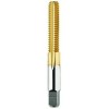 List No. 2105G - 3/8-16 Bottom H5 Thread Forming  Flutes High Speed Steel TiN Made In U.S.A. Standard HSS