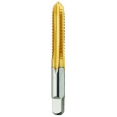 List No. 2046G - 1/4-28 Plug H3 Hand Tap 4 Flutes High Speed Steel TiN Made In U.S.A. Fractional