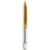 List No. 7501G - M8 x 1.25 Plug D5 Spiral Point 2 Flutes High Speed Steel TiN Made In U.S.A. Metric
