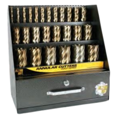 Annular Cutter Display Set 7/16" - 2" Diameter 2" Long Gold Series