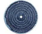 8" Spiral Sewn Denim Buffing Wheel