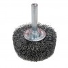 Original Mounted Crimped Wire Brush - Mild-Steel - 3" x 1/4" Shank - 12,000 rpm - Clamshell Pkg Wire Brushes - Hand & Mandrel Mount