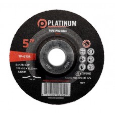 Pipe-Pro Disc - Type 27 - Steel - A24PBF - 5" x 3/32" x 7/8" - 12,250 rpm 5" Grinding Discs
