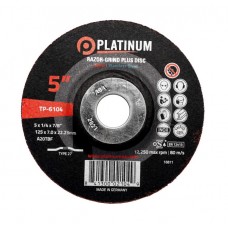 Razor-Grind Plus Discs - Type 27 - Steel/SS - A20TBF - 4-1/2" x 1/4" x 7/8" - 13,300 rpm 4-1/2" Grinding Discs