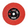 Twin-Flap Disc - Type 29 - Steel/SS/ALU - Ceramic - 5" x 5/8"-11 - 40/80 Grit - 12,250 rpm 5" Flap Discs