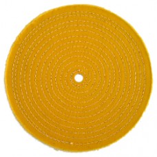 Yellow Sewn Buffing Wheel - 40 Ply - 10" X 5/8" Buffs
