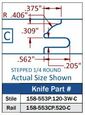 Multi Profile Insert Carbide Cabinet Door Rail Insert Knife Thumbnail Profile