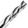 1/2" Diameter x 1-1/8" Long x 1/2" Shank x 3 Flute Downcut High Helix Ripper Bit Spiral Bits