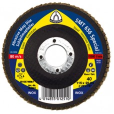 Flap Disc 4-1/2" Diameter 7/8" Arbour Hole SMT926 60 Grit Klingspor 321706 4-1/2" Flap Discs