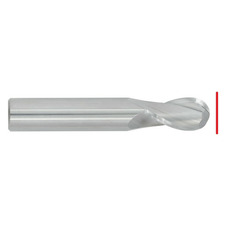 Carbide Ball Nose & Corner Radius End Mill - Up to 19mm - End Grind Only 