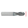 Carbide Ball Nose & Corner Radius End Mill - Up to 1/2" - End Grind Only With ALCrTiN Coating 