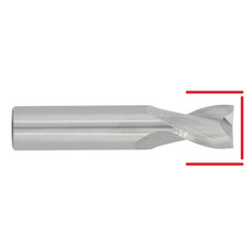 Carbide Square End Mill - Up to 1/8" - End & OD Grind 