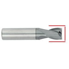 Carbide Square End Mill - Up to 1/4" - End & OD Grind With ALCrTiN Coating 