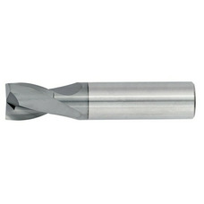 1/4" Diameter 2 Flute 1/2" Cut 2" Length 1/4" Round Shank Single End Square TiALN Standard Carbide End Mills