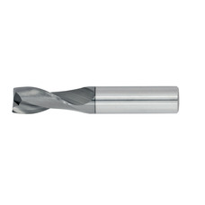 35/64" Diameter 2 Flute 1-1/4" Cut 3-1/2" Length 9/16" Round Shank Single End Square TiALN Standard Carbide End Mills