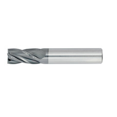 63/64" Diameter 4 Flute 1-1/2" Cut 4" Length 1" Round Shank Single End Square TiALN Standard Carbide End Mills