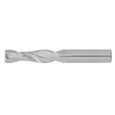 1/2" Diameter 2 Flute 2" Cut 4" Length 1/2" Round Shank Single End Square Uncoated Standard Carbide End Mills