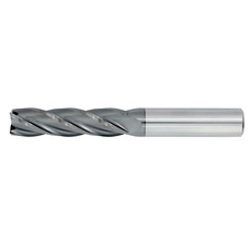 3/16" Diameter 4 Flute 3/4" Cut 2-1/2" Length 3/16" Round Shank Single End Square TiALN Standard Carbide End Mills