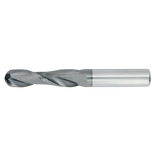 5/16" Diameter 2 Flute 1-1/8" Cut 3" Length 5/16" Round Shank Single End Ball Nose TiALN Standard Carbide End Mills