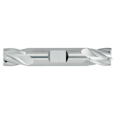 7/32" Diameter 4 Flute 3/8" Cut 2-1/2" Length 1/4" Round Shank Double End Square Uncoated Standard Carbide End Mills
