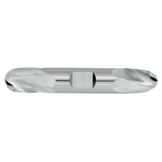 3/32" Diameter 2 Flute 3/16" Cut 1-1/2" Length 1/8" Round Shank Double End Ball Nose Uncoated Standard Carbide End Mills
