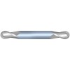 1/2" Diameter 2 Flute 1" Cut 4" Length 1/2" Weldon Shank Double End Ball Nose Uncoated Standard Carbide End Mills