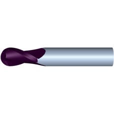 4mm Diameter 2 Flute 14mm Cut 50mm Length 4mm Round Shank Single End Ball Nose TiALN Standard Carbide End Mills